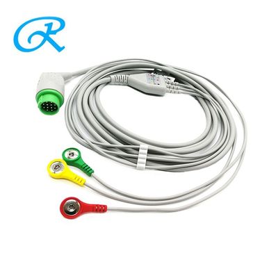 EKG 4.0 Banana Plug Adapter 5 lead ECG cable Clip Style For Medical