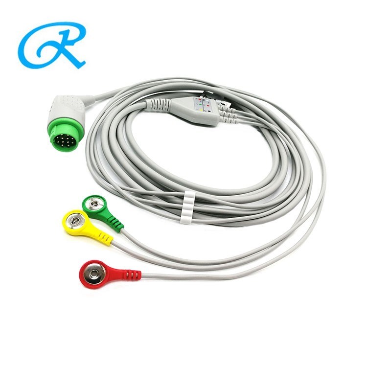 EKG 4.0 Banana Plug Adapter 5 lead ECG cable Clip Style For Medical